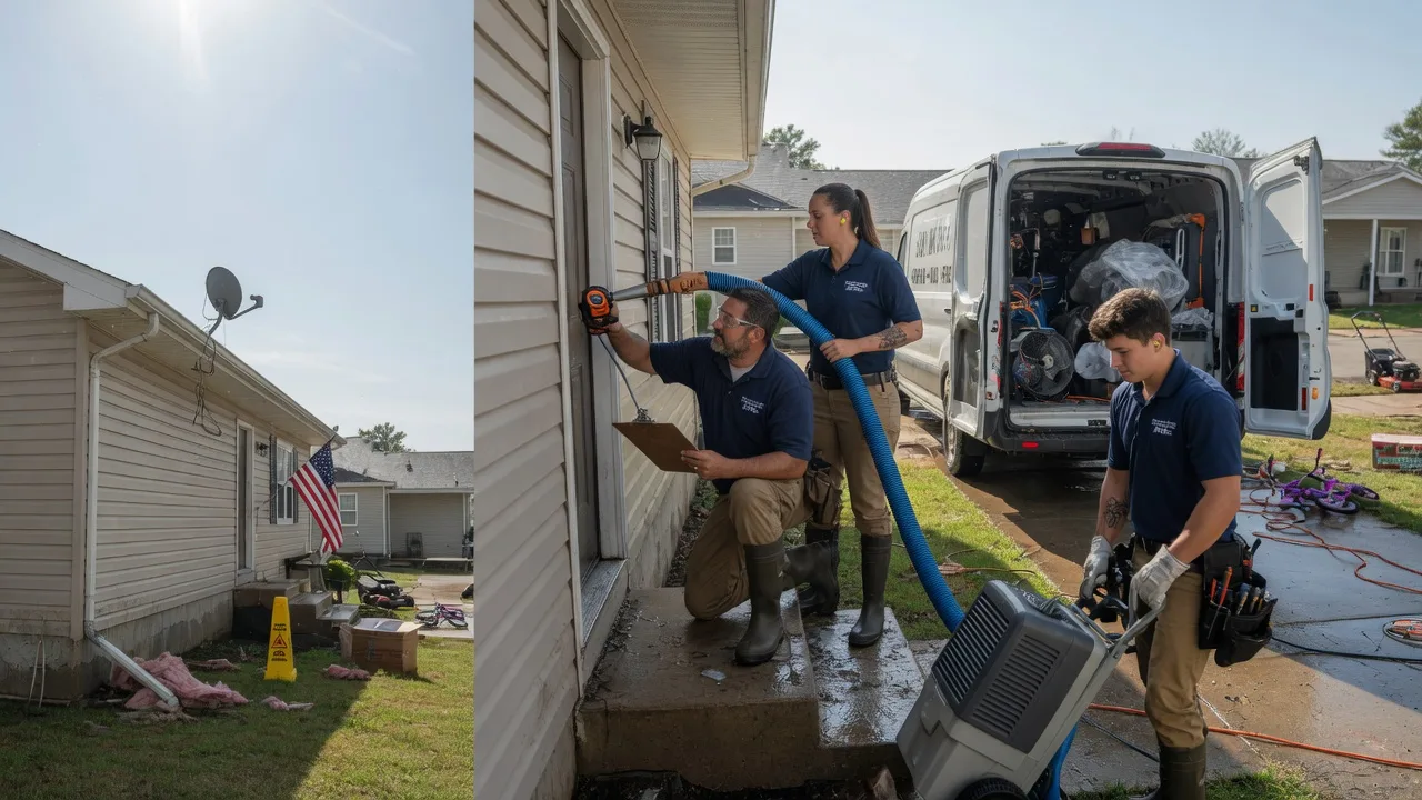 Ceiling Water Damage Restoration in Winfield, MO near me